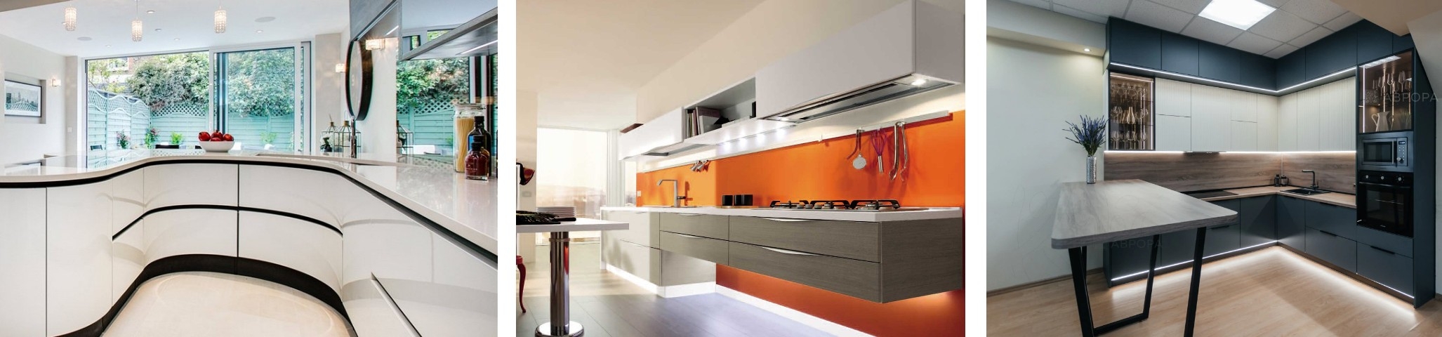 Кухни нестандартных форм