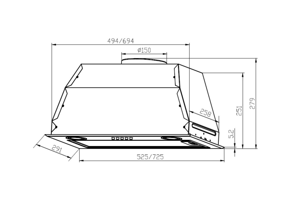 Вытяжка lex gs bloc gs 600 black схема встраивания