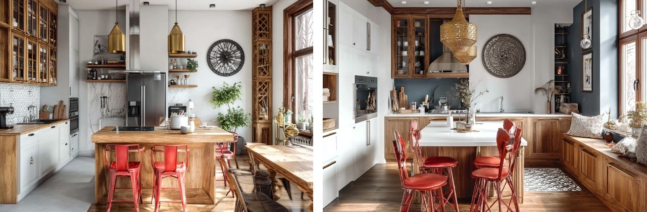 Кухни в стиле эклектика