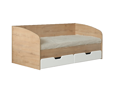 Модуль № 14  Кровать с ящиками Скай 86 см